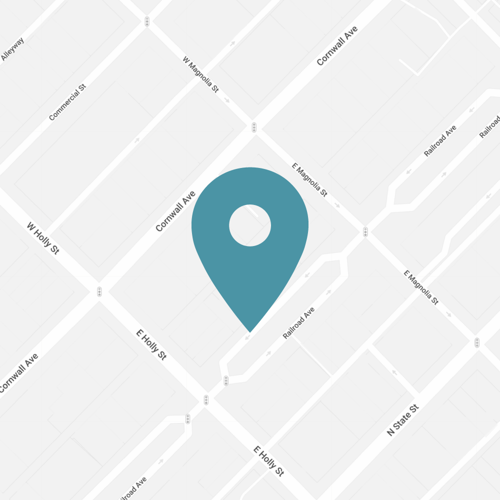 Photo of map with location marker